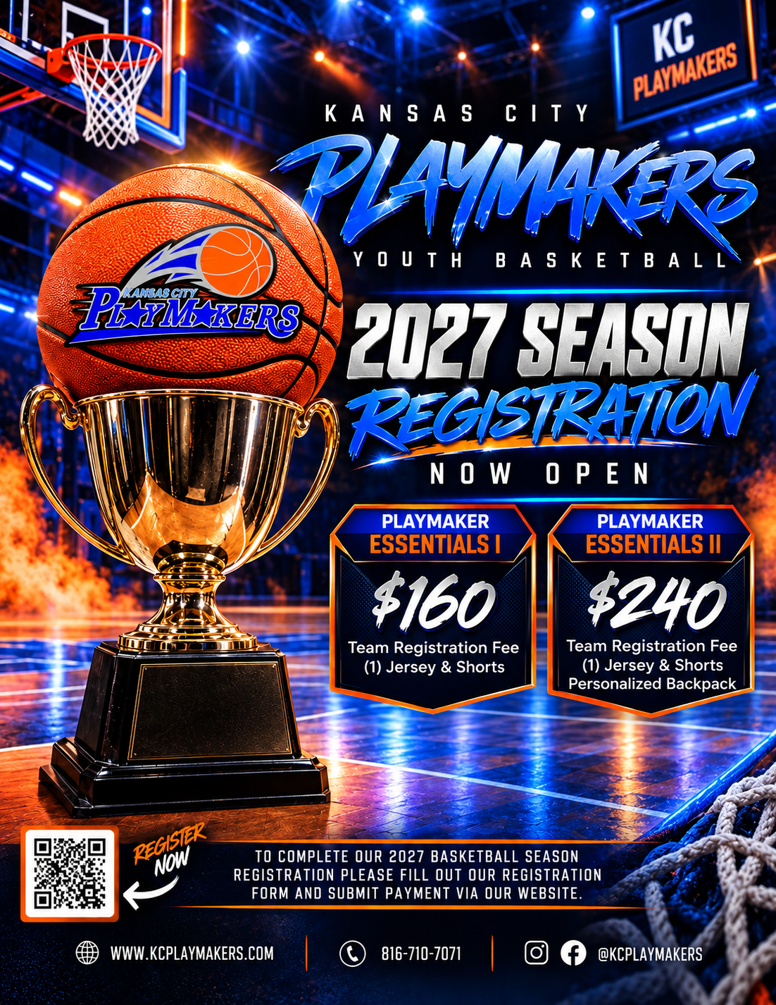 BOYS 2027 REGISTRATION FEES